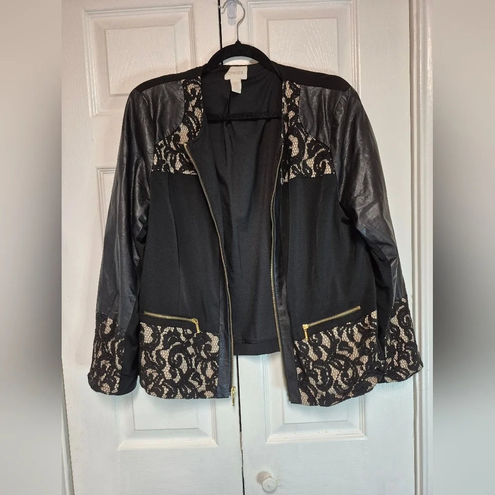 Chico's Black Jacket Intimates & Sleepwear - Picture 7 of 8